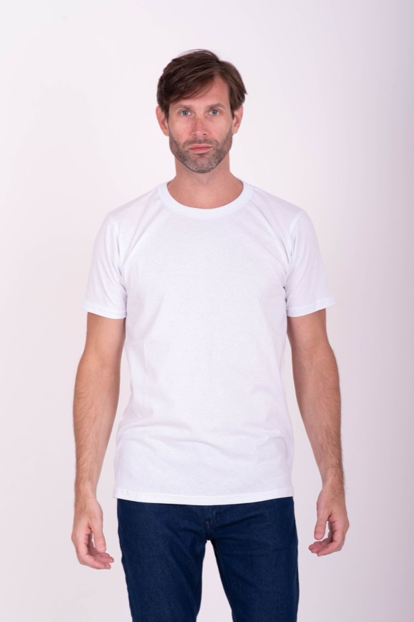 Model source: model in plain t-shirt